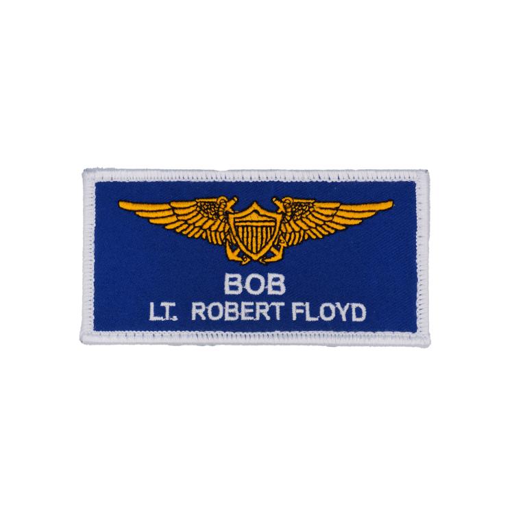 トップガン マーヴェリック マーベリック ロゴ ワッペン パッチ BOB ボブ LT. ROBERT FLOYD アメリカ軍 PK50-TK ベルクロ付き TOP GUN TOPGUN MAVERICK ネームタグ ネイビー/ホワイト【C】