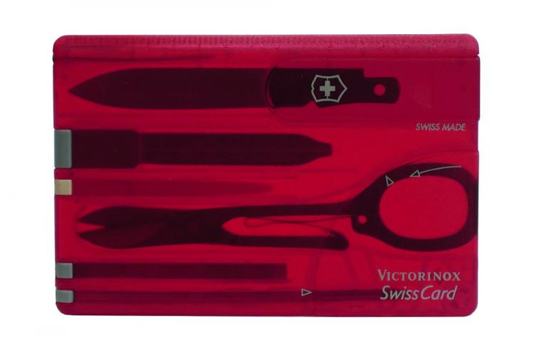 ビクトリノックス VICTORINOX　0.7100.T スイスカードT 半透明レッド【並行輸入品】【C】