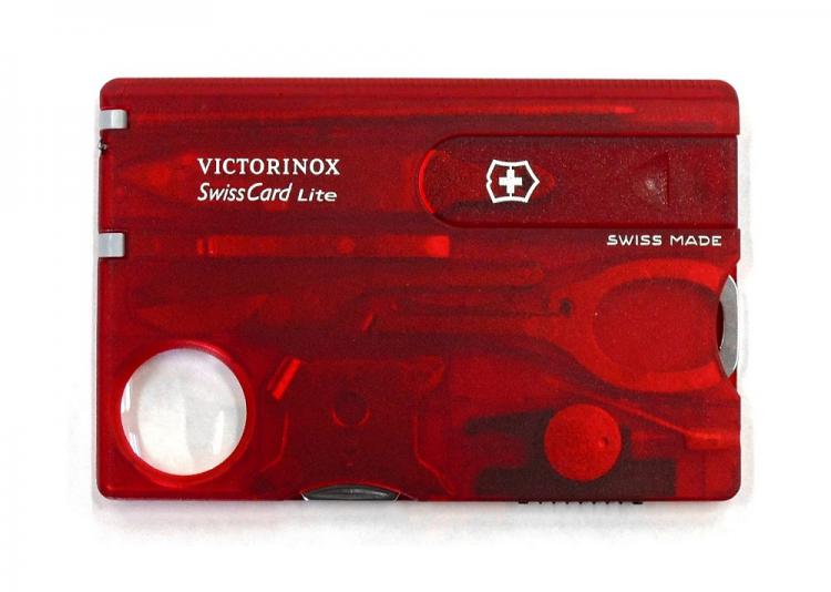 ビクトリノックス VICTORINOX　0.7300.T スイスカード ライトT 半透明レッド【C】